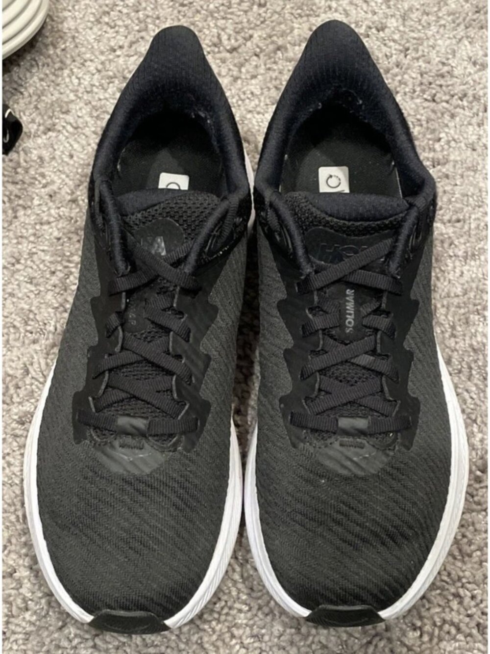 Hoka One One Womens Solimar 1123096 BWHT Black Running Shoes Sneakers Size 9.5 B - Picture 5 of 8